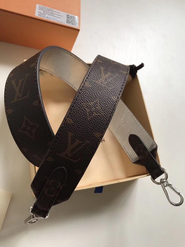 Louis vuitton original monogram long strap LV00006 silver