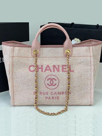 CC original canvas large shopping tote bag A66941 pink