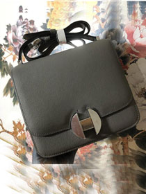 Hermes original evercolor calfskin 2002 bag H075133 dark grey