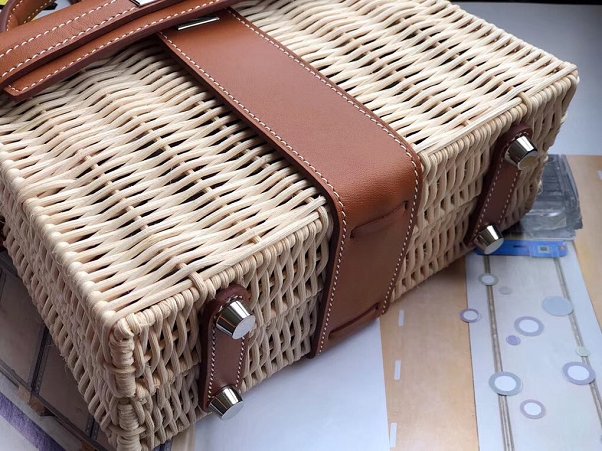 Hermes original picnic mini kelly 20 bag H50002 coffee