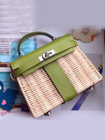 Hermes original picnic mini kelly 20 bag H50002 green
