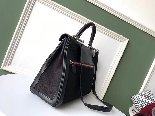 Hermes original swift leather lakis kelly 32 bag H21028 black