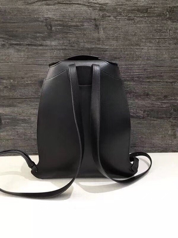 Hermes original handmade calfskin GR24 backpack H071346 black