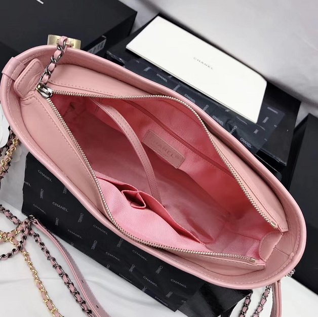 2019 CC original calfskin gabrielle hobo bag A93824 light pink