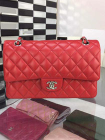 CC original handmade lambskin large flap bag HA58600 red