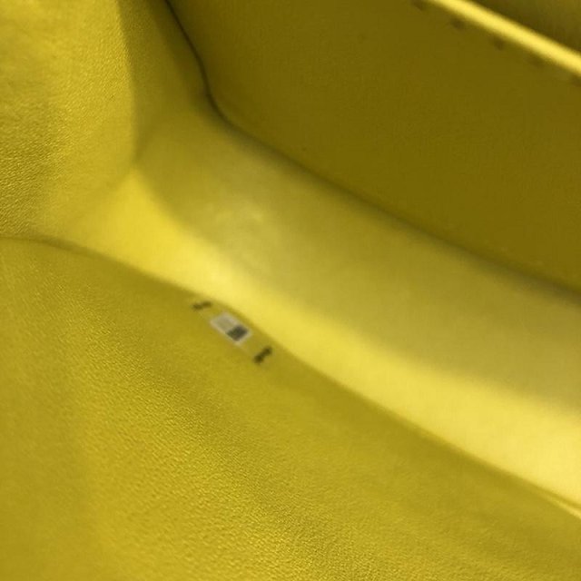 CC original lambskin medium double flap bag A01112-2 yellow