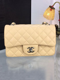 CC original handmade lambskin mini flap bag HA69900 apricot