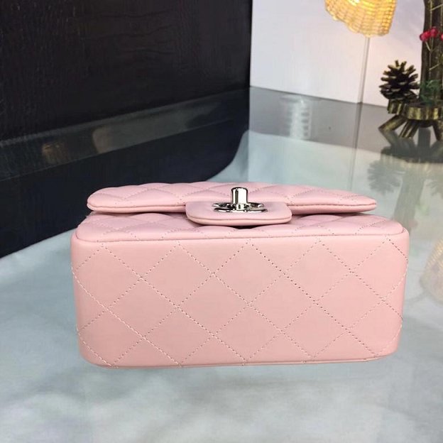 CC original handmade lambskin super mini flap bag HA35200 pink