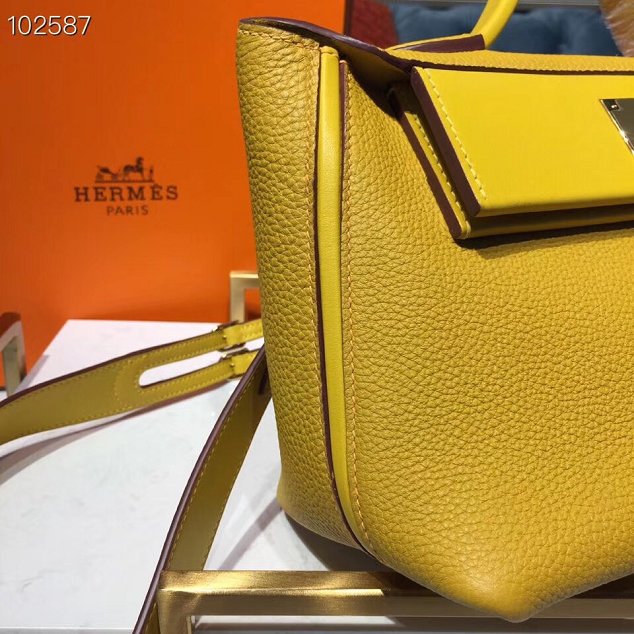 Hermes togo leather small kelly 2424 bag H03698 yellow