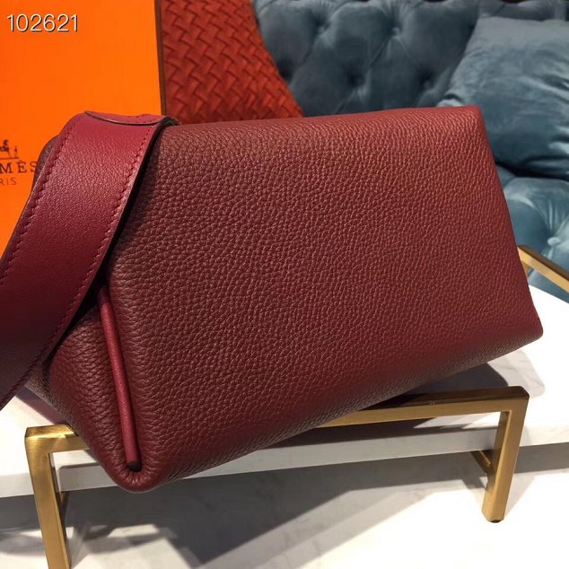 Hermes togo leather kelly 2424 bag H03699 bordeaux