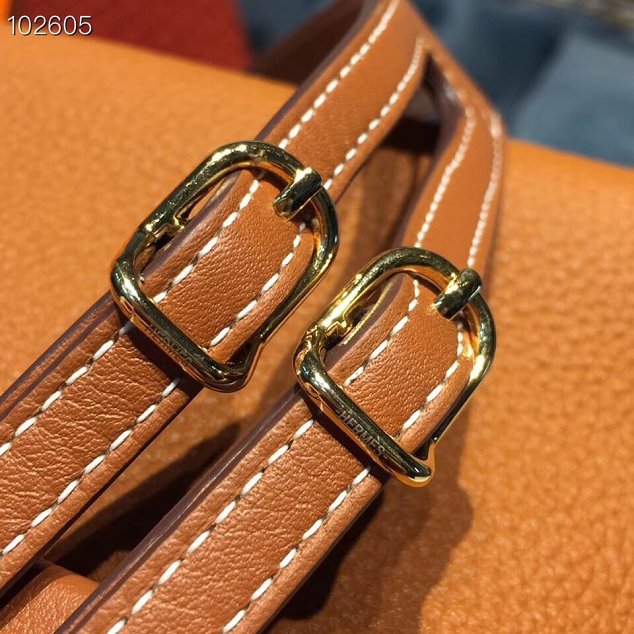 Hermes togo leather kelly 2424 bag H03699 caramel