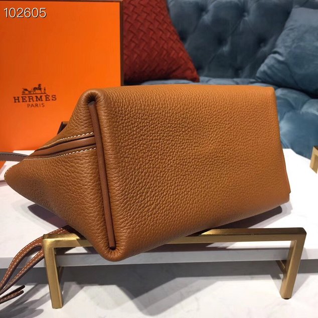 Hermes togo leather kelly 2424 bag H03699 caramel