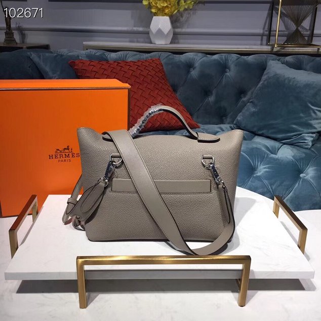 Hermes togo leather kelly 2424 bag H03699 grey