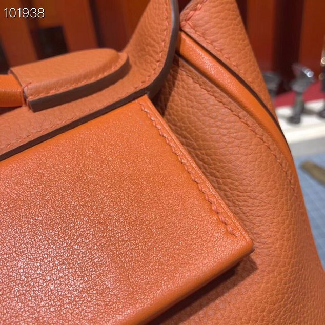 Hermes togo leather kelly 2424 bag H03699 orange