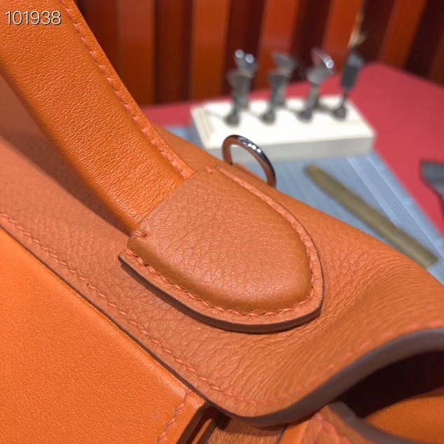 Hermes togo leather kelly 2424 bag H03699 orange