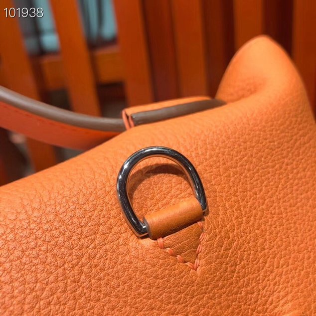 Hermes togo leather kelly 2424 bag H03699 orange