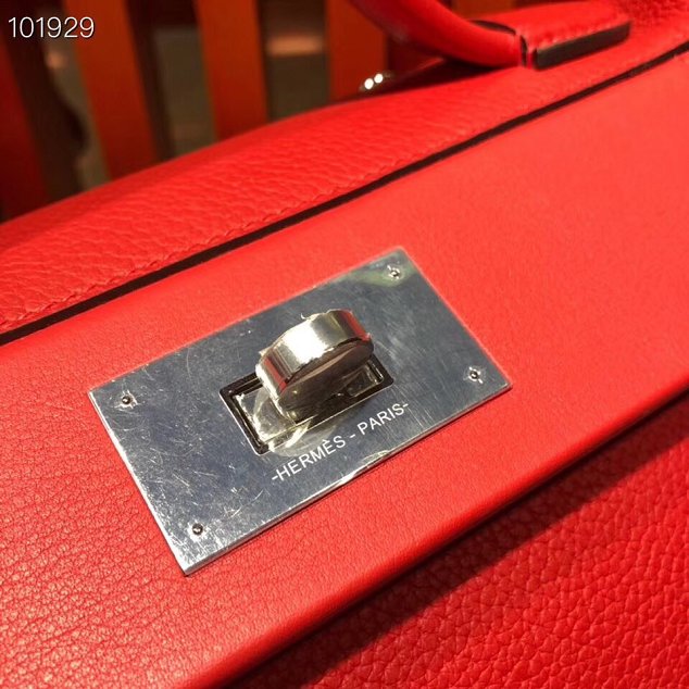 Hermes togo leather kelly 2424 bag H03699 red