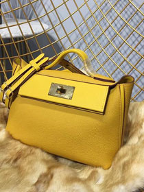 Hermes togo leather kelly 2424 bag H03699 yellow