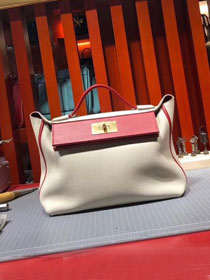 Hermes togo leather small kelly 2424 bag H03698 beige