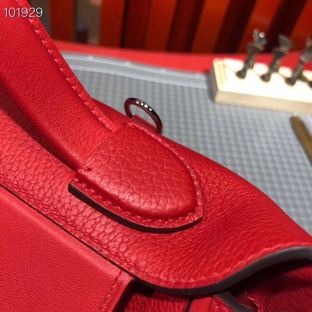 Hermes togo leather small kelly 2424 bag H03698 red