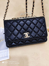 CC original lambskin woc chain bag 80982 black