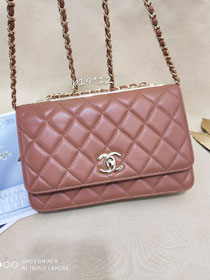 CC original lambskin woc chain bag 80982 coral