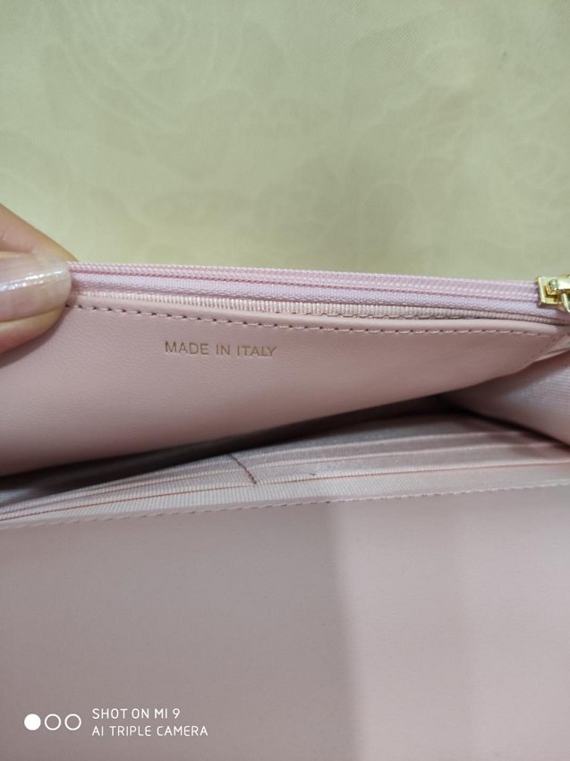 CC original lambskin woc chain bag 80982 light pink