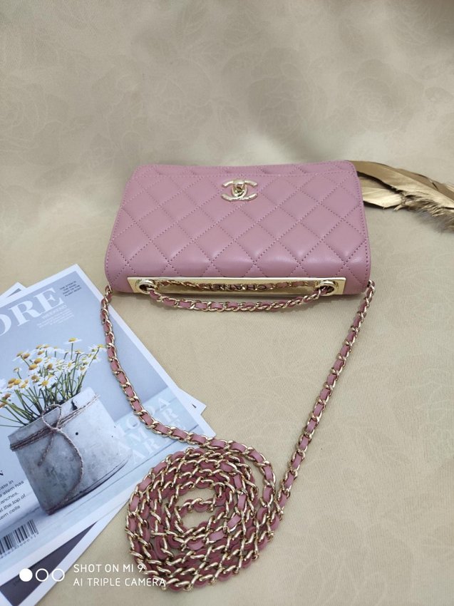 CC original lambskin woc chain bag 80982 pink