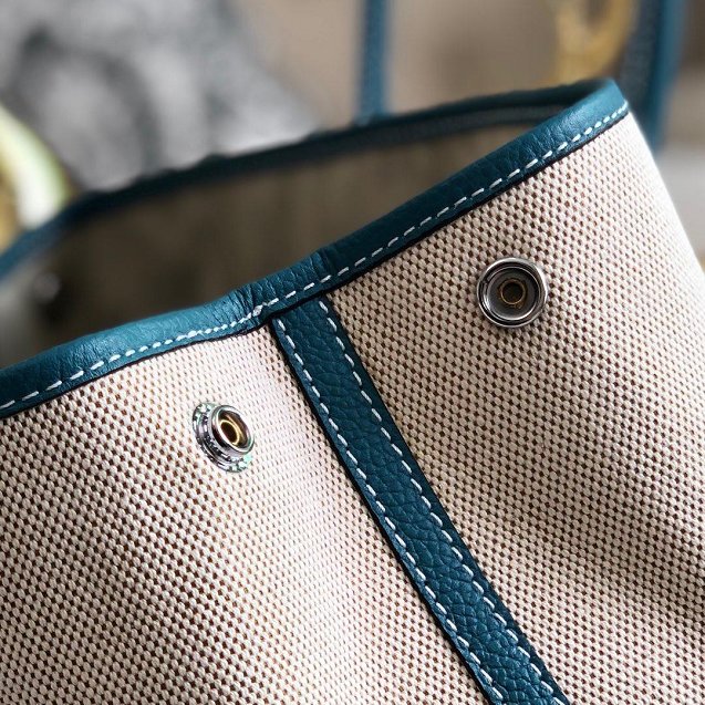 Hermes original canvas large garden party 36 bag G36 blue