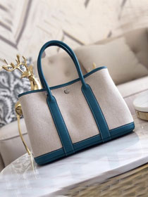 Hermes original canvas small garden party 30 bag G30 white&blue