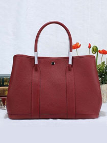 Hermes calfskin large garden party 36 bag G360 bordeaux