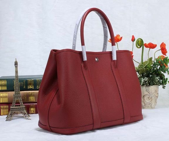 Hermes calfskin large garden party 36 bag G360 bordeaux