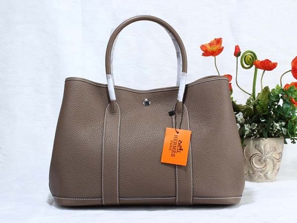 Hermes calfskin large garden party 36 bag G360 dark grey