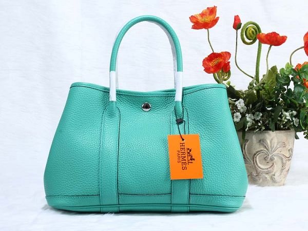 Hermes calfskin large garden party 36 bag G360 lake blue