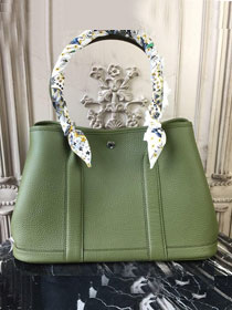 Hermes calfskin large garden party 36 bag G360 olive