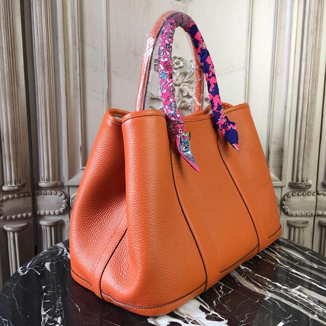 Hermes calfskin large garden party 36 bag G360 orange