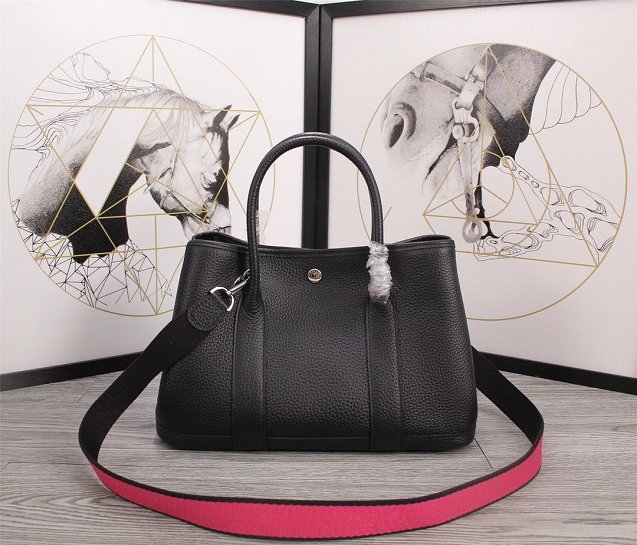 Hermes calfskin small garden party 30 bag G300 black