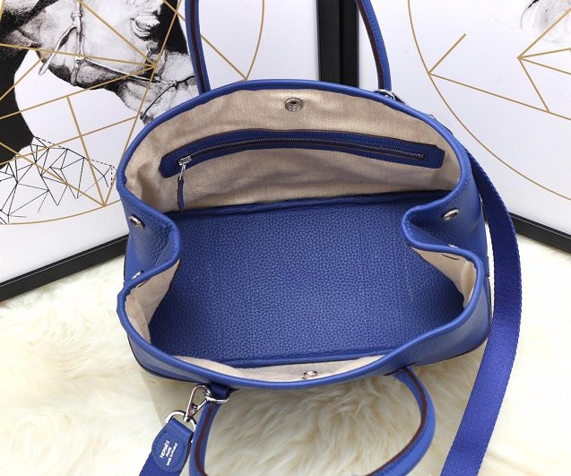 Hermes calfskin small garden party 30 bag G300 blue