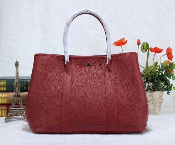 Hermes calfskin small garden party 30 bag G300 bordeaux