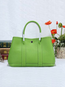 Hermes calfskin small garden party 30 bag G300 green