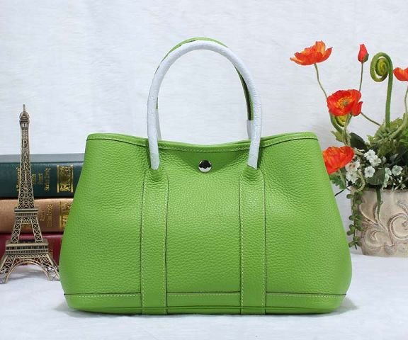 Hermes calfskin small garden party 30 bag G300 green