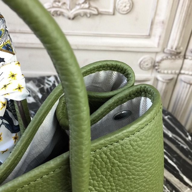 Hermes calfskin small garden party 30 bag G300 olive