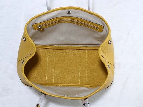 Hermes calfskin small garden party 30 bag G300 yellow