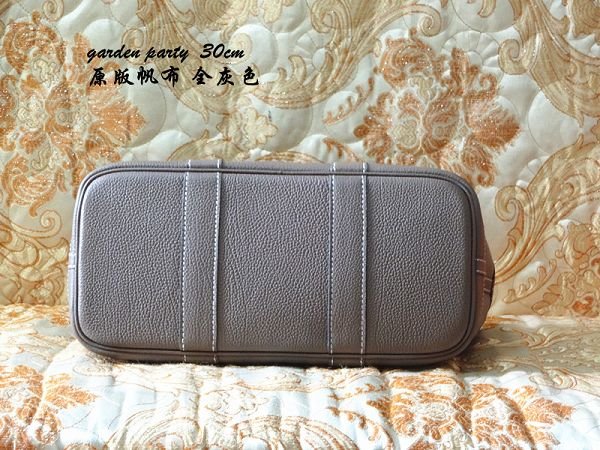 Hermes canvas garden party 30 bag G30 grey