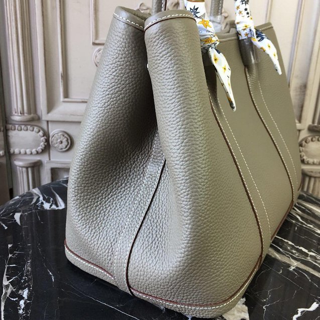 Hermes original calfskin garden party 30 bag G0030 grey