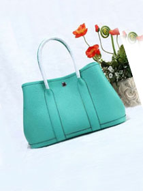 Hermes original calfskin garden party 30 bag G0030 lake blue