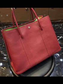 Hermes original calfskin painting lining garden party 36 bag G3600 wine red