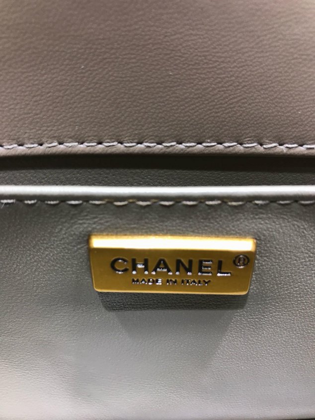 CC original stingray skin boy handbag A94804 gold