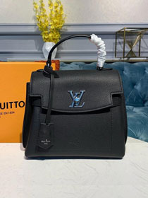 louis vuitton original calfskin lockme ever BB handbag M53937 black