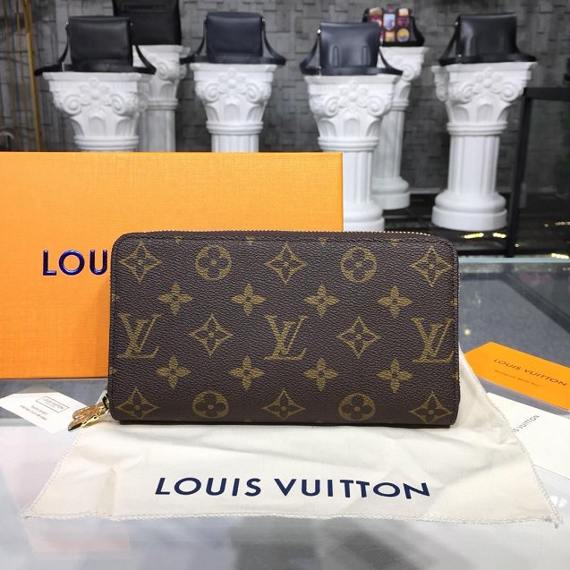 Louis vuitton monogram canvas double zippy M62732 